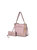 Grace Vegan Leather Women’s Tote Bag With Wallet- 2 Pieces - Blush