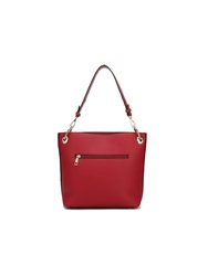Grace Vegan Leather Women’s Tote Bag With Wallet- 2 Pieces
