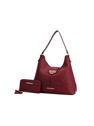 Graciela Hobo Handbag - Wine