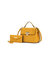Hadley Vegan Leather Women’s Satchel Bag with Wristlet Wallet - Yellow