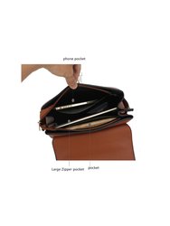 Hadley Vegan Leather Women’s Satchel Bag with Wristlet Wallet