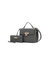 Hadley Vegan Leather Women’s Satchel Bag with Wristlet Wallet - Charcoal