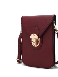 Havana Smartphone Crossbody Bag - Wine