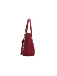 Imogene Two-Tone Whip Stitches Vegan Leather Women’s Shoulder Bag With Wallet- 2 Pieces