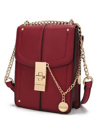 Iona Crossbody Handbag For Women's - Red