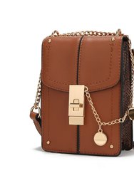 Iona Crossbody Handbag For Women's - Cognac