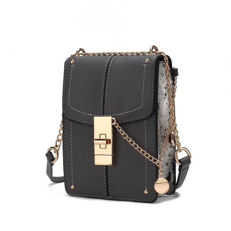 Iona Crossbody Handbag For Women's - Charcoal