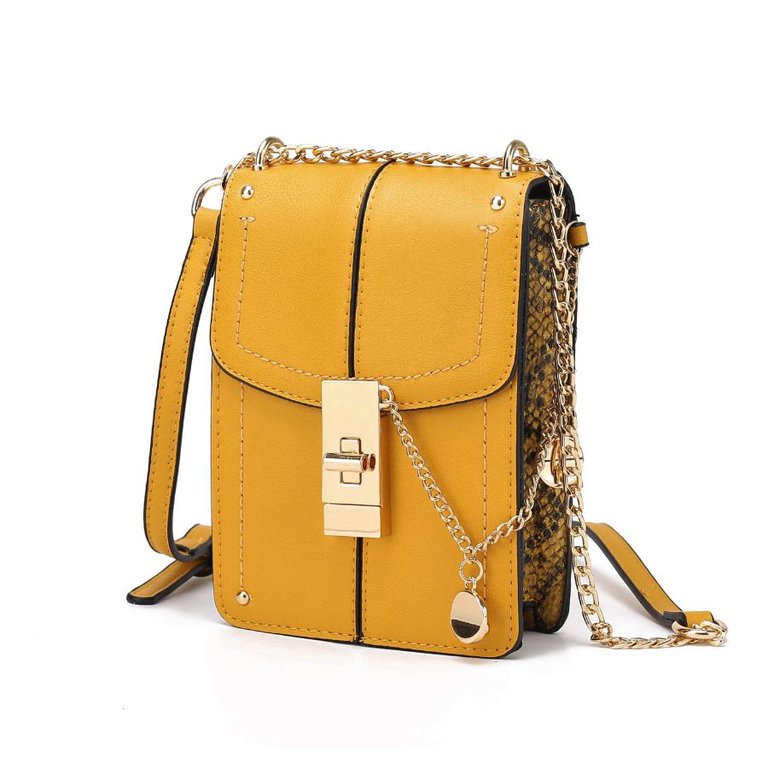 Iona Crossbody Handbag For Women's - Mustard