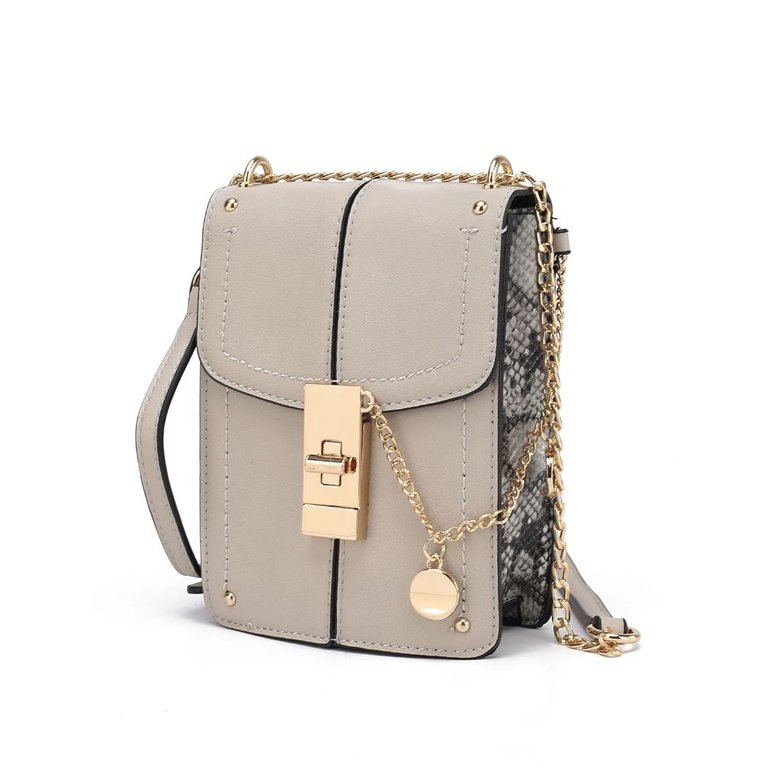 Iona Crossbody Handbag For Women's - Light Grey
