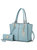 Ivy Vegan Leather Women’s Tote Bag - Baby Blue