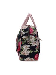 Jayla Quilted Cotton Botanical Pattern Women’s Duffle Bag