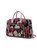 Jayla Quilted Cotton Botanical Pattern Women’s Duffle Bag - Navy Blue