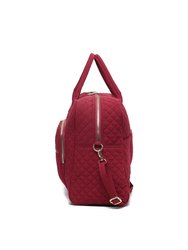 Jayla Solid Quilted Cotton Women’s Duffle Bag By Mia K