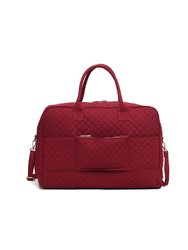 Jayla Solid Quilted Cotton Women’s Duffle Bag By Mia K
