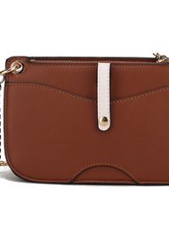 Jill Vegan Leather Women’s Color Block Crossbody Bag