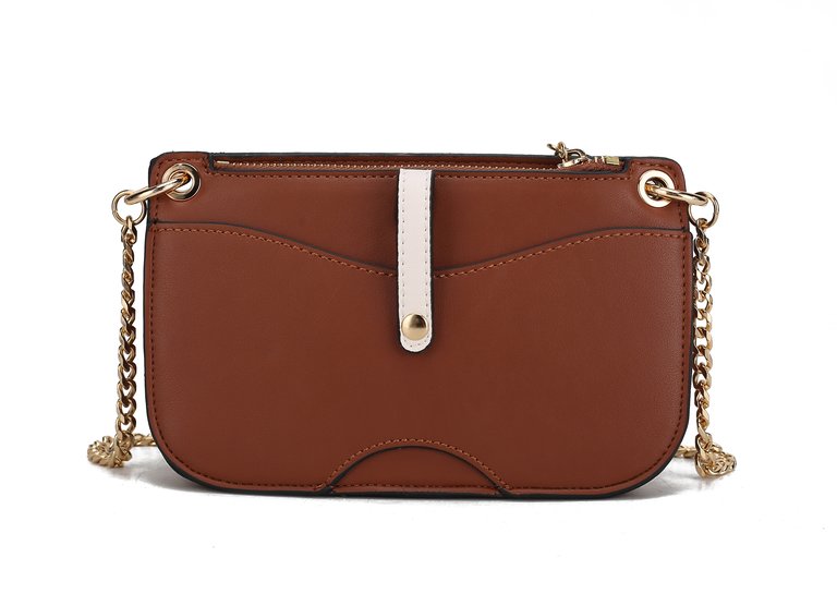 Jill Vegan Leather Women’s Color Block Crossbody Bag