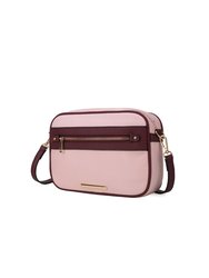 Jimena Vegan Leather Women’s Shoulder Bag - Blush Burgundy