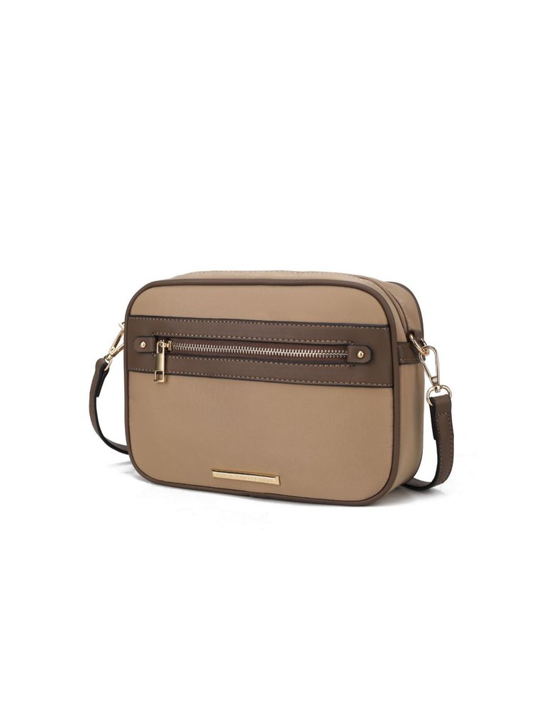 Jimena Vegan Leather Women’s Shoulder Bag - Taupe