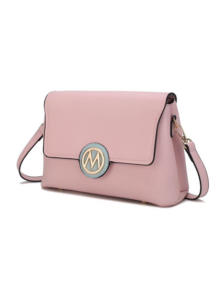 Johanna Multi Compartment Crossbody Bag - Pink