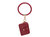 Jordyn Vegan Leather Bracelet Keychain With A Credit Card Holder - Wine