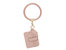 Jordyn Vegan Leather Bracelet Keychain With A Credit Card Holder - Pink