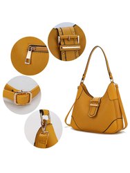 Juliette Vegan Leather Women’s Shoulder Bag With Matching Wallet – 2 Pcs