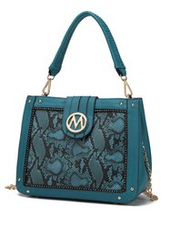 Kamala Shoulder Vegan Leather Women’s Handbag - Turquoise