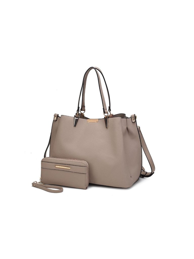 Kane Satchel With Wallet - Taupe