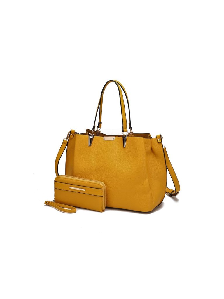 Kane Satchel With Wallet - Yellow