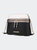 Karelyn Vegan Leather Crossbody Handbag - Black-Silver