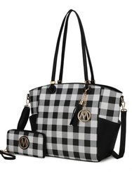 Karlie Tote Bag With Wallet - 2 Pieces - Black