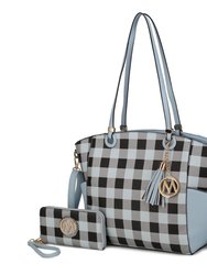 Karlie Tote Bag With Wallet - 2 Pieces - Light Blue