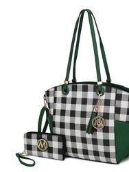 Karlie Tote Bag With Wallet - 2 Pieces - Green
