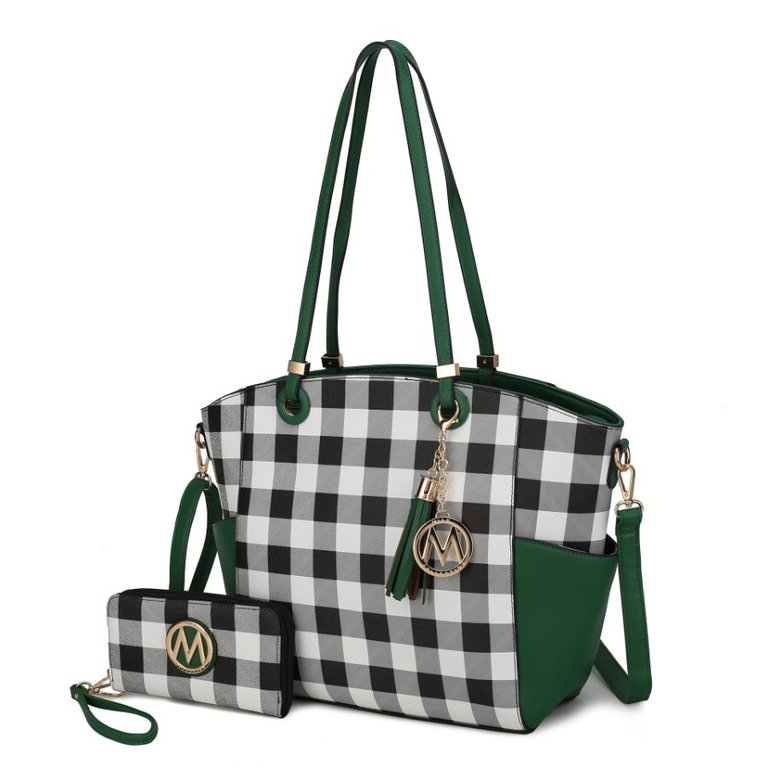 Karlie Tote Bag With Wallet - 2 Pieces - Green