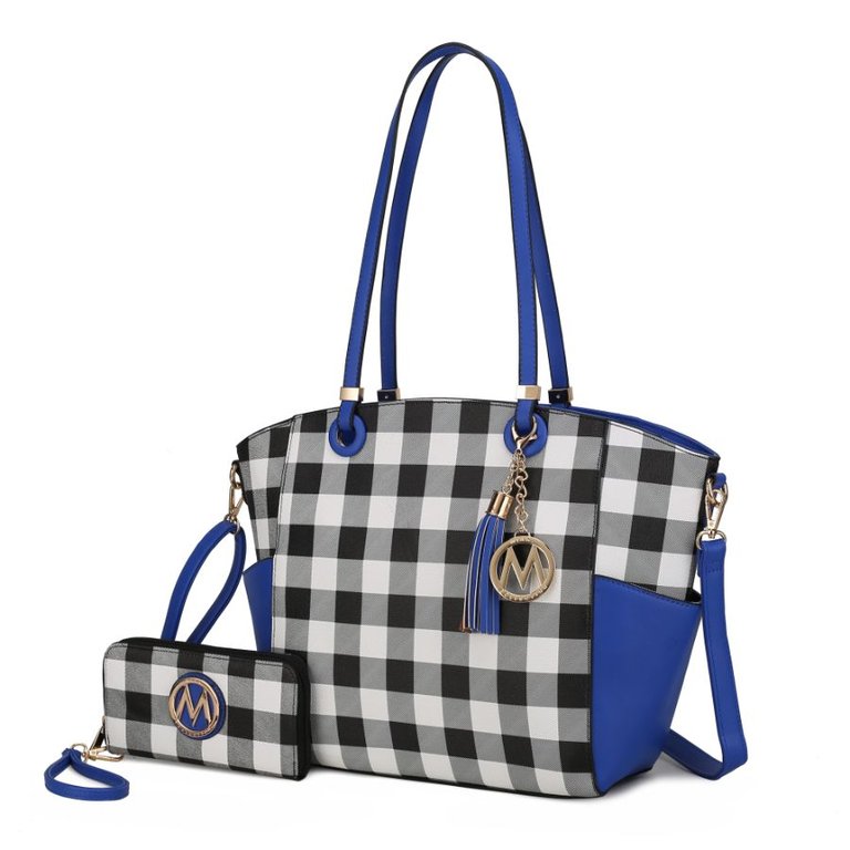 Karlie Tote Bag With Wallet - 2 Pieces - Royal Blue