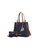 Kearny Vegan Leather Women’s Tote Bag with Wallet - Navy