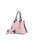 Kearny Vegan Leather Women’s Tote Bag with Wallet - Pink