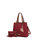 Kearny Vegan Leather Women’s Tote Bag with Wallet - Red