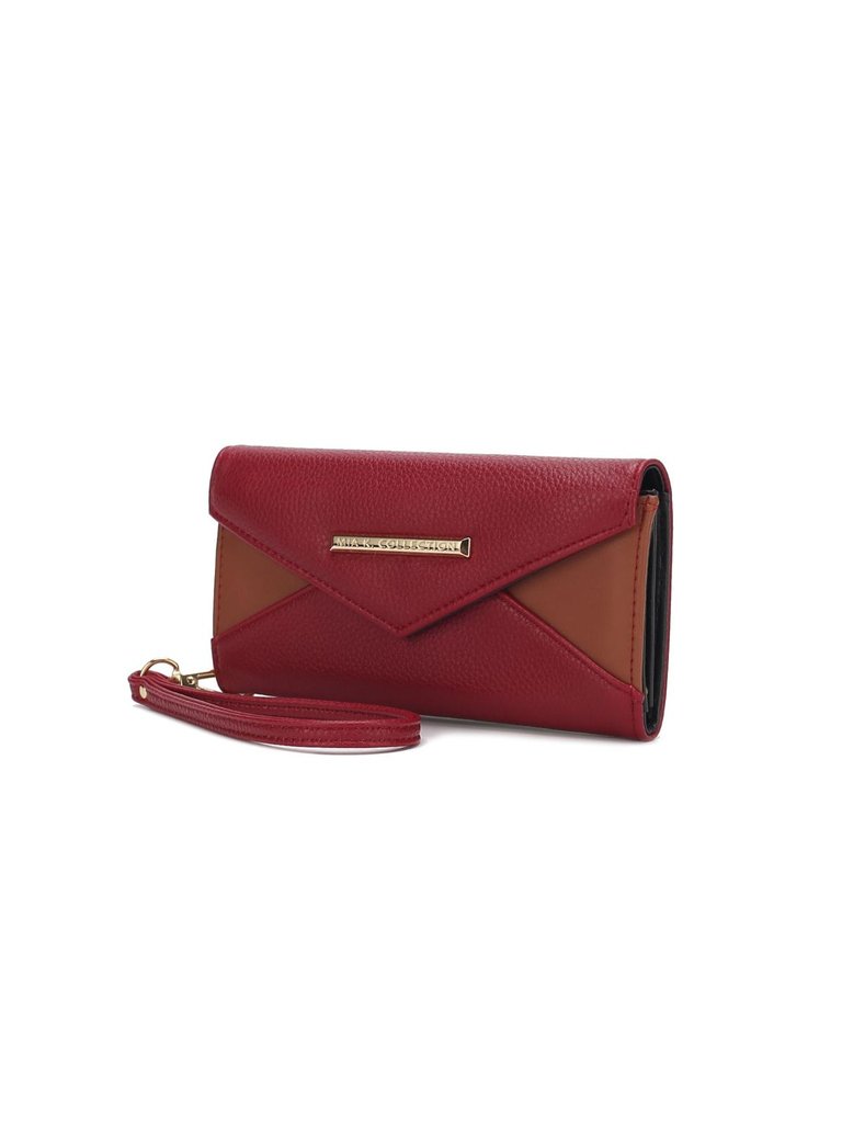 Kearny Vegan Leather Women’s Wallet Bag - Red