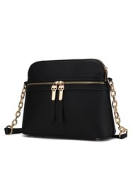 Kelisse Solid Crossbody Handbag - Black
