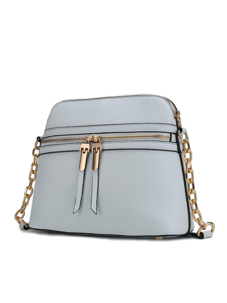 Kelisse Solid Crossbody Handbag - Blue