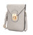 Kianna Vegan Leather Phone Crossbody Bag - Grey