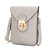 Kianna Vegan Leather Phone Crossbody Bag - Grey