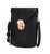 Kianna Vegan Leather Phone Crossbody Bag - Black