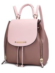Kimberly Vegan Leather Backpack For Women's - Mauve-Blush