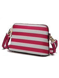 Kimmy Striped Crossbody bag - Fuchsia
