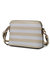 Kimmy Striped Crossbody bag - Beige