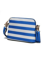 Kimmy Striped Crossbody bag - Royal Blue