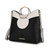 Kylie Top Handle Satchel Handbag - Black