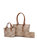 Lady II M Signature Tote & Wallet Set - Beige